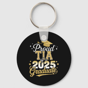 Porte-clés Fière Tia D'Un Cl De 2025 Graduate Graduati Senior