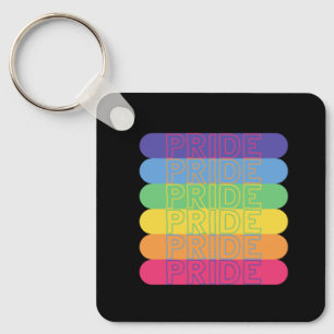 Porte-clés Fierté dans les couleurs arc-en-ciel