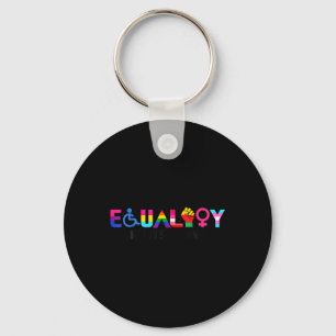 Porte-clés Fierté d'égalité Arc-en-ciel Lgbtq Féministe Handi
