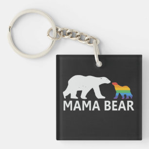 Porte-clés Fierté maman ours Fière maman Lgbt maman Ours