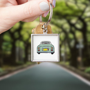 Porte-clés Figarations Mignon Vert Émeraude Figaro Voiture