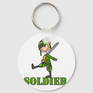 Porte-clés Figure du bâton de soldat