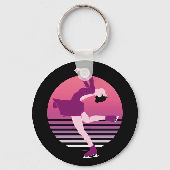 Porte-clés Figure Patineuse - Art De La Danse Sur Glace (Recto)