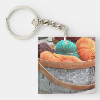 Porte-clés Fil en corbeille d'écorce de bouleau