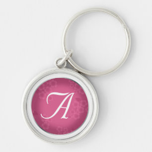 Porte-clés Filiale Florale Fuchsia Monogram Porte - clé