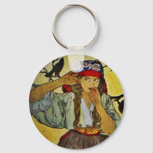 Porte-clés Fille avec le choeur de professeur de Raven