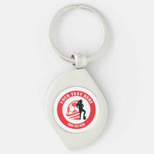 Porte-clés Fille de football personnalisée Fête d'anniversair
