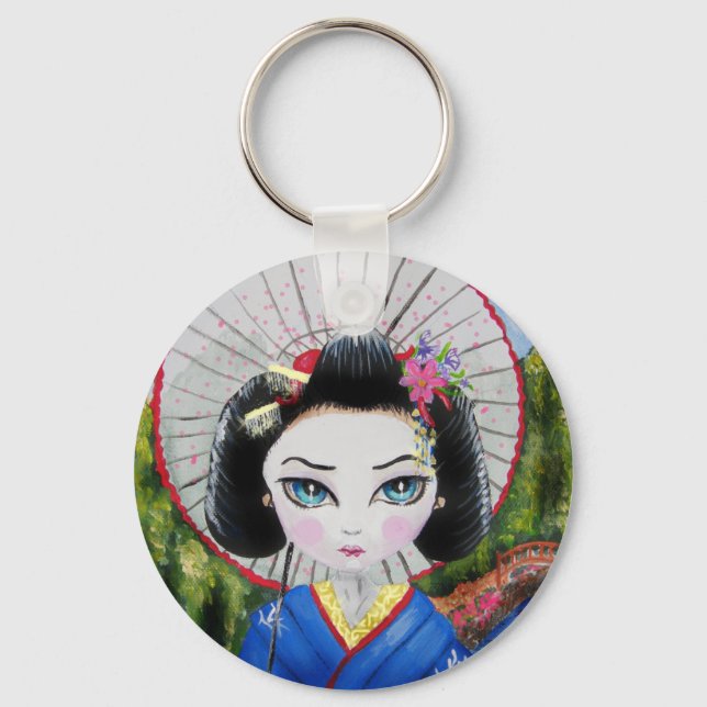 Porte-clés fille geisha (Recto)