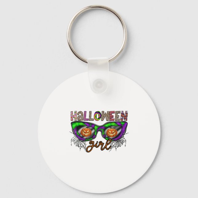 Porte-clés Fille Halloween (Recto)