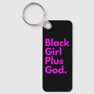 PORTE-CLÉS FILLE NOIRE PLUS DIEU