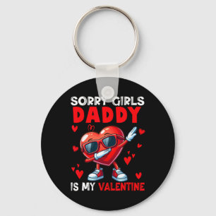 Porte-clés Filles Blague Drôle Papa Est Mon Valentin Dabbing