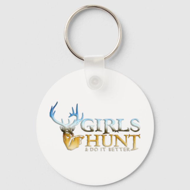 PORTE-CLÉS FILLES CHASSEZ LE CHER (Recto)