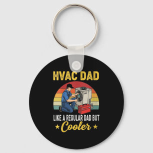 Porte-clés Filles Hvac Papa Mais Glacière Mens Drôle Hvac Tec