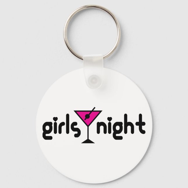 Porte-clés Filles Porte - clé de nuit avec Martini rose (Recto)