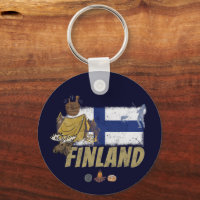 Finlande Moose Vintage Drapeau Tente Rétro Souveni