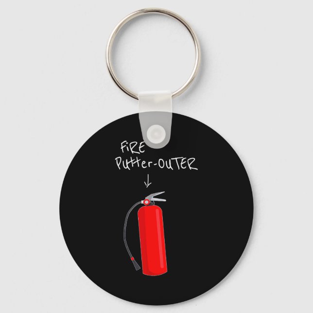Porte-clés Fire Putter Outer Fire Extinguisher Fire Fighter F (Recto)