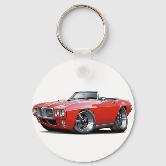 Porte-clés Firebird Red Convertible 1969 (Recto)