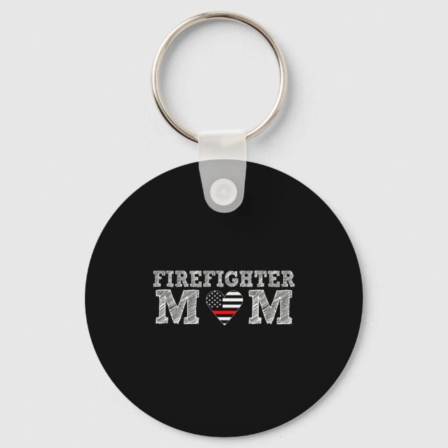 Porte-clés Firefighter Mom Fireman Gift Proud Firefighter Quo (Recto)