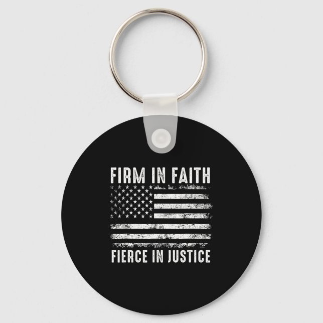Porte-clés Firm In Faith Fierce In Justice  (Recto)