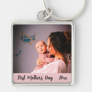 Porte-clés First Mothers Day Custom Maman et Baby Unique gard
