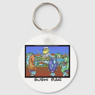 Porte-clés Fish Meet Markets AKA Sushi Bar Funny Gifts & Card