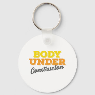 Porte-clés Fitness Gym Cadeau Cadeau en construction Cadeau