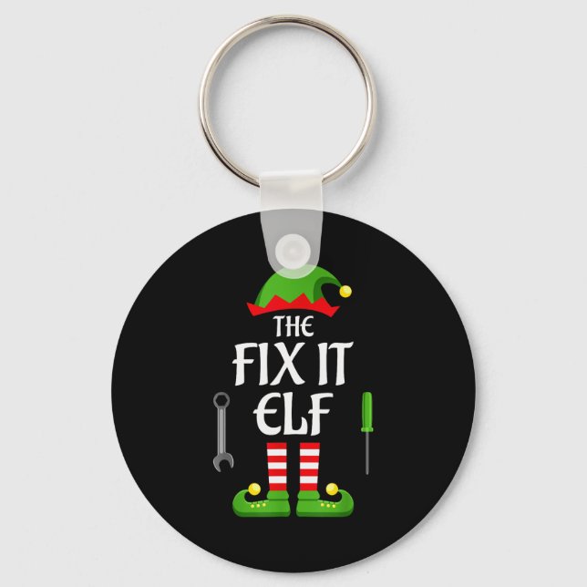 Porte-clés Fix It Elf Family Matching Group Christmas  (Recto)