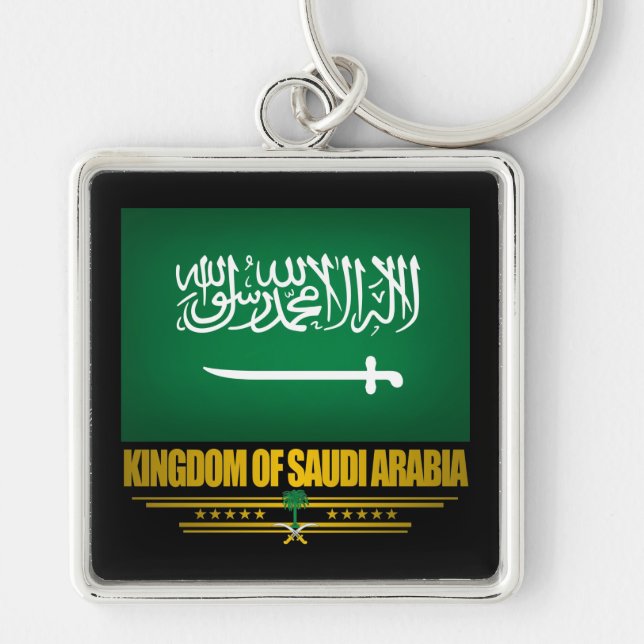 Porte-clés Flag d'Arabie saoudite (Devant)