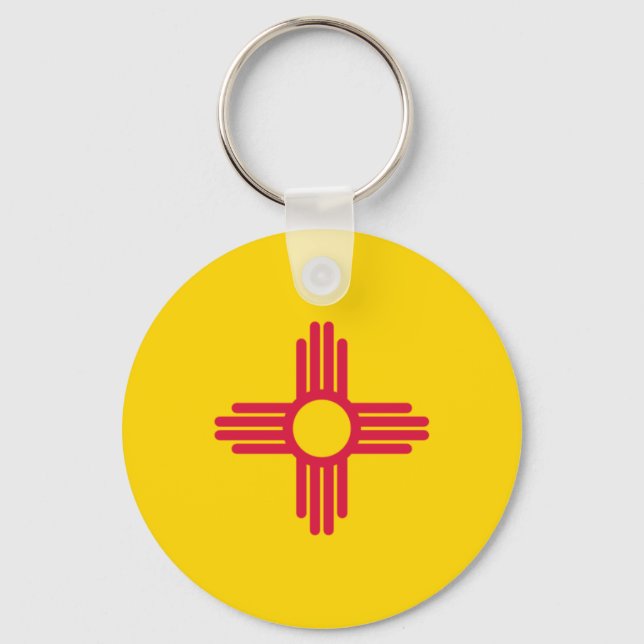 Porte-clés Flag du Nouveau-Mexique (Recto)