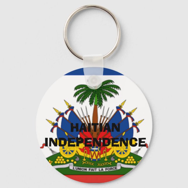 Porte-clés flag-Haïti-détails lg, INDÉPENDANCE HAÏTIENNE (Recto)