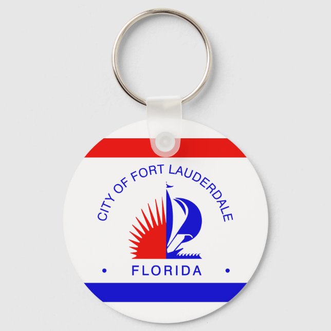 Porte-clés Flag of Fort Lauderdale, Florida (Recto)