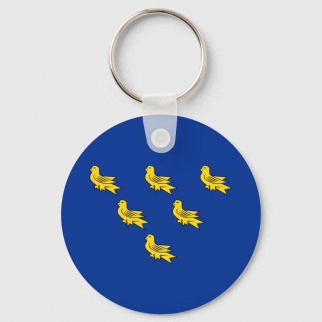 Porte-clés Flag of Sussex Keychain (Recto)