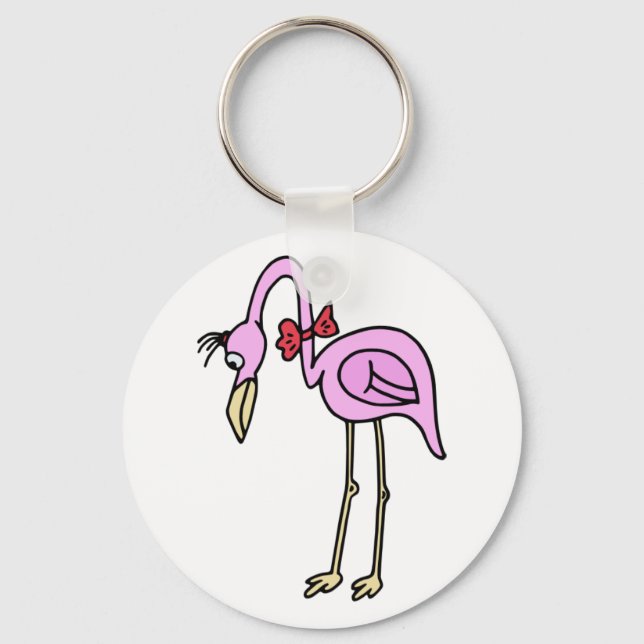 Porte-clés flamant (Recto)
