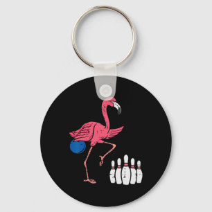Porte-clés Flamant rose Bowling Funny Sport Bowler Team Homme