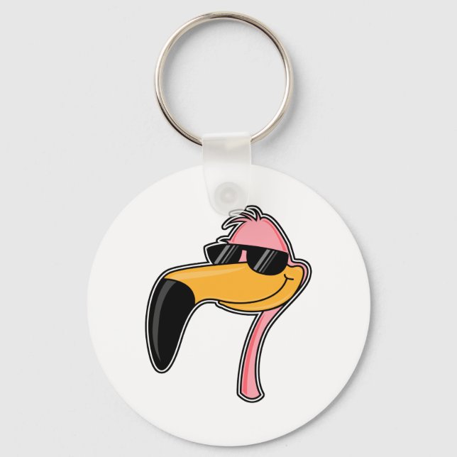 Porte-clés Flamant rose d'ajustement (Recto)