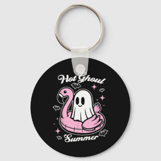 Porte-clés Flamant rose d'été de Hot Ghoul Ghost Summerween