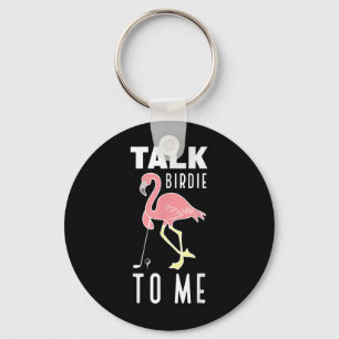 Porte-clés Flamant rose Jouer Golf Parler Birdie À Moi Golf F