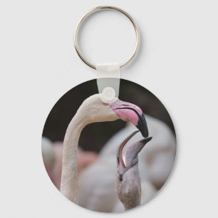 Porte-clés Flamant rose Mère Et Bébé