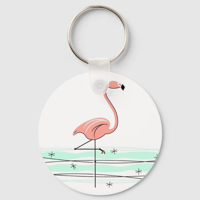 Porte-clés Flamant rose Ocean porte - clé (Recto)