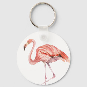 Porte-clés Flamant rose rose