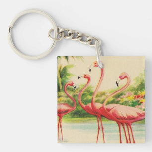 Porte-clés Flamants Vintage