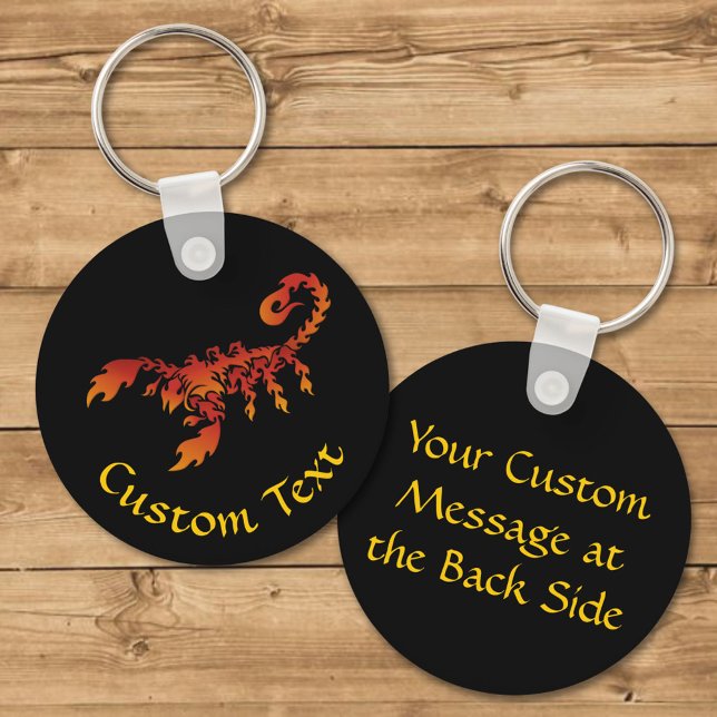 Porte-clés Flames Scorpion Porte - clé (Créateur téléchargé)