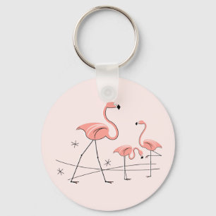 Porte-clés Flamingos Pink Trio 2 key chain
