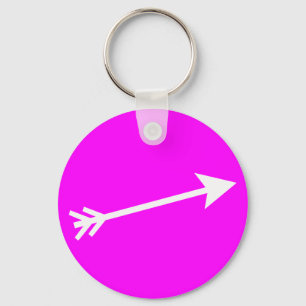 Porte-clés Flèche Blanc 15° Le MUSÉE Zazzle Cadeaux