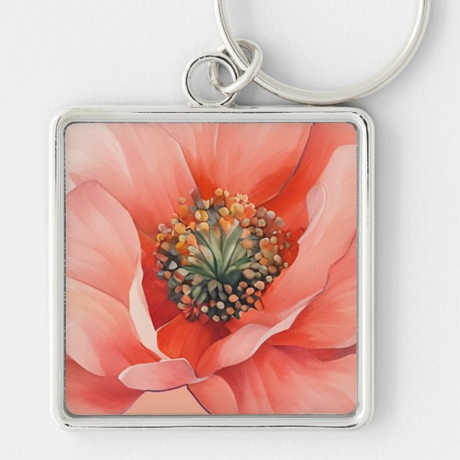 Porte-clés fleur (Devant)