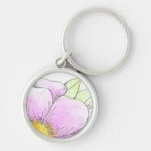 Fleur aquarelle rose fantaisiste