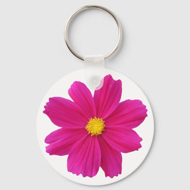 Porte-clés fleur cosmos (Recto)