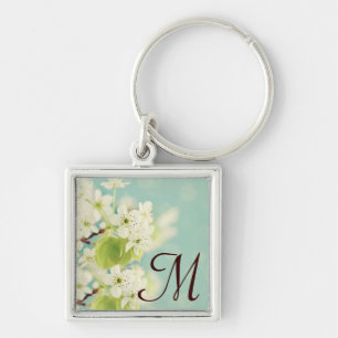 Porte-clés Fleur de cerisier blanc Porte - clé d'arbre floral