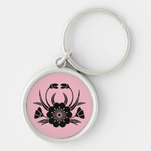 Porte-clés Fleur de cerisier en forme de crabe