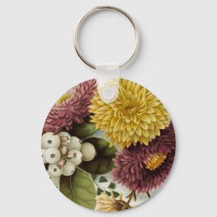 Porte-clés Fleur de chrysanthème mère florale